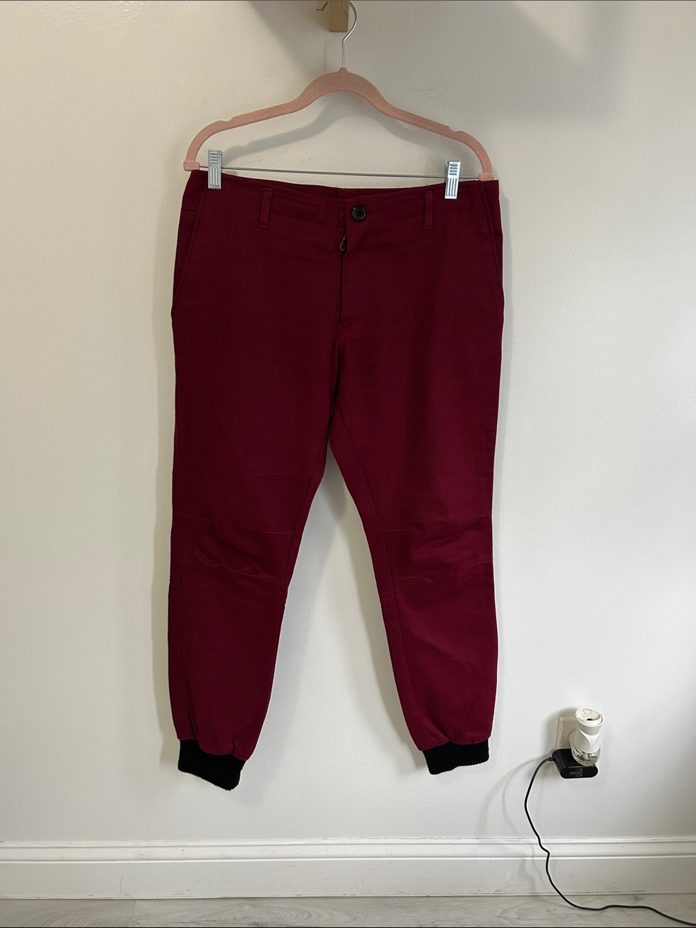 Kith Moto Jogger Jeans Burgundy